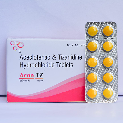 Pharma Franchise Product , ACECLOFENAC 100,TIZANIDINE 2MG